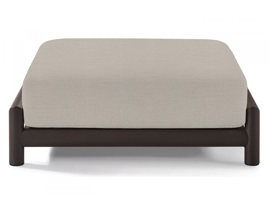 Harbour Moab Ottoman - Aluminum Bronze, Panama Marble