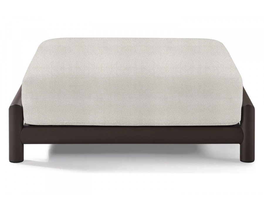 Harbour Moab Ottoman - Aluminum Bronze, Riviera Ivory