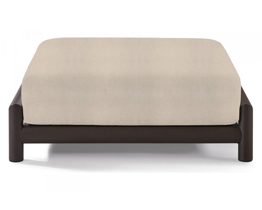 Harbour Moab Ottoman - Aluminum Bronze, Riviera Sand