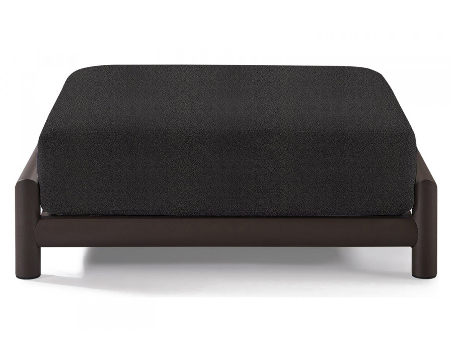 Harbour Moab Ottoman - Aluminum Bronze, Riviera Slate