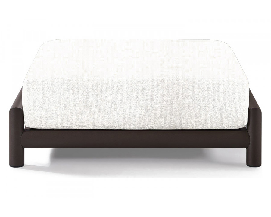 Harbour Moab Ottoman - Aluminum Bronze, Siesta Ivory