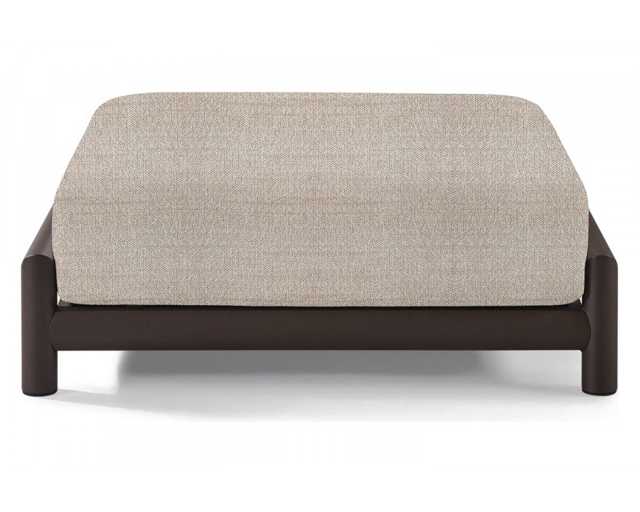 Harbour Moab Ottoman - Aluminum Bronze, Siesta Taupe