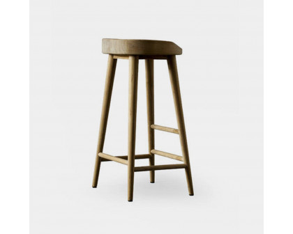 Harbour Noosa Backless Bar Stool - Teak Natural