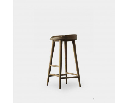 Harbour Noosa Backless Bar Stool - Teak Natural