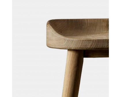 Harbour Noosa Backless Bar Stool - Teak Natural