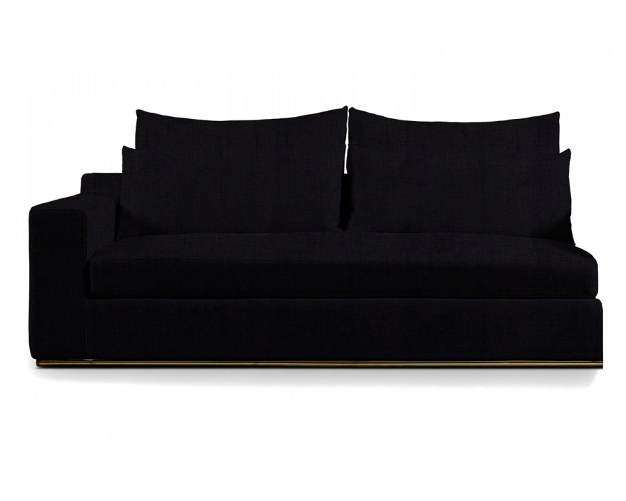 Harbour Ocean 2 Seat 1 Arm Sofa Left - Harbour Belgian Linen Black