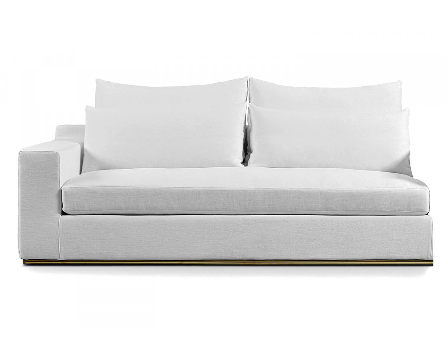 Harbour Ocean 2 Seat 1 Arm Sofa Left - Harbour Belgian Linen White