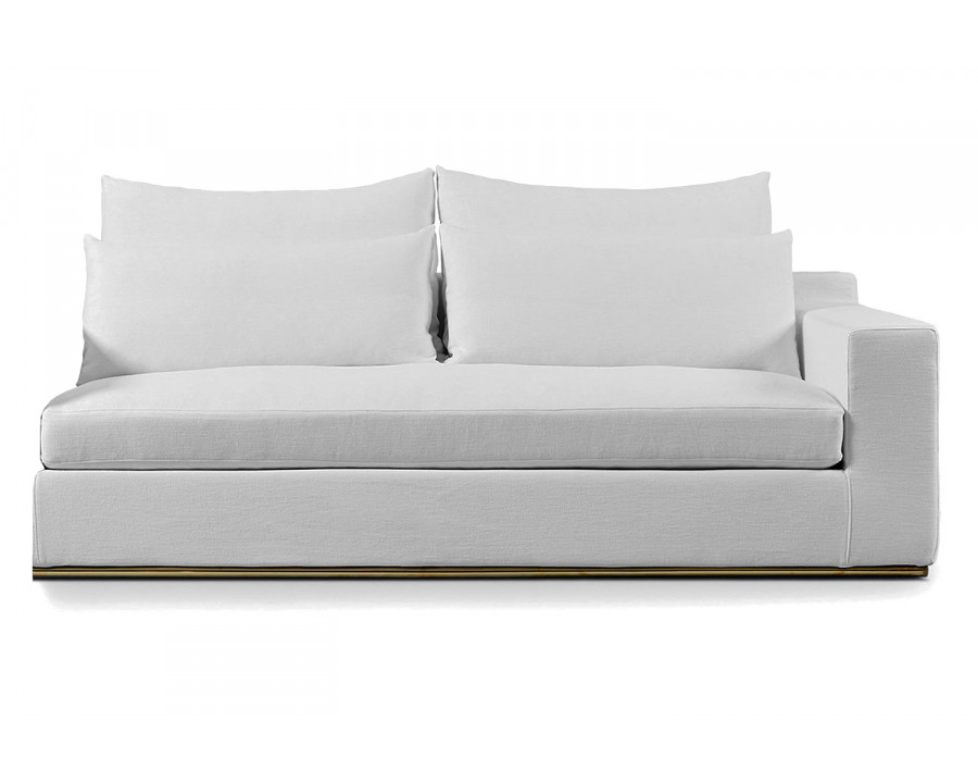 Harbour Ocean 2 Seat 1 Arm Sofa Right - Harbour Belgian Linen White