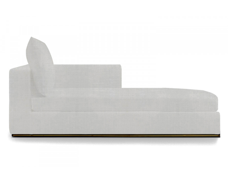 Harbour Ocean Chaise Right - Harbour Belgian Linen White