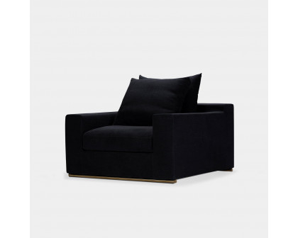 Harbour Ocean Lounge Chair - Velvet Dark Gray