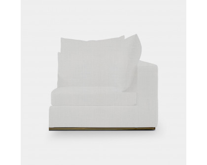 Harbour Ocean Corner - Harbour Belgian Linen Mushroom