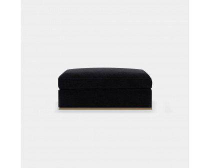 Harbour Ocean Ottoman - Harbour Belgian Linen Black