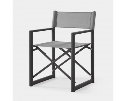 Harbour Pacific Aluminum Dining Chair - Aluminum White, Batyline White