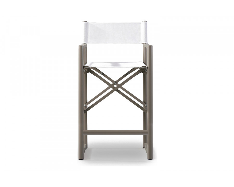 Harbour Pacific Aluminum Counter Stool - Aluminum Taupe