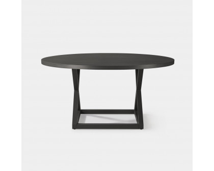 Harbour Pacific Aluminum Round Dining Table 60" - Aluminum Asteroid