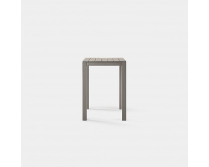 Harbour Pacific Aluminum Square Bar Table - Aluminum Asteroid