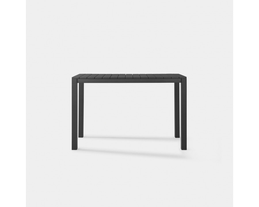 Harbour Pacific Aluminum Rectangle Bar Table - Aluminum Asteroid