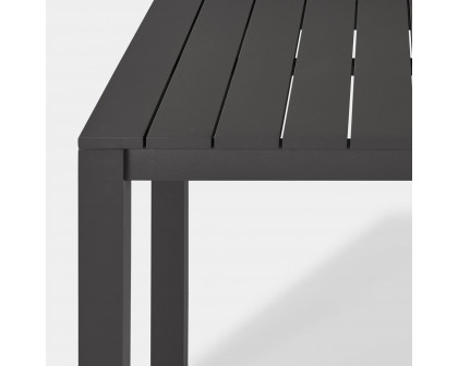 Harbour Pacific Aluminum Rectangle Bar Table - Aluminum Asteroid