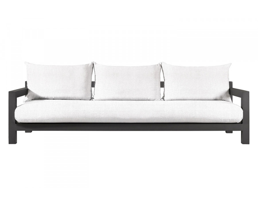 Harbour Pacific Aluminum 3 Seat Sofa - Aluminum Asteroid, Panama Blanco