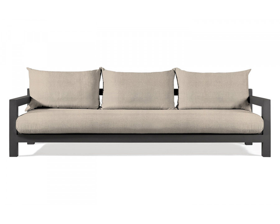 Harbour Pacific Aluminum 3 Seat Sofa - Aluminum Asteroid, Riviera Sand