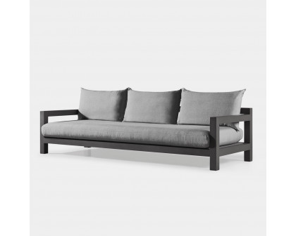 Harbour Pacific Aluminum 3 Seat Sofa - Aluminum Asteroid, Siesta Indigo, Batyline Silver