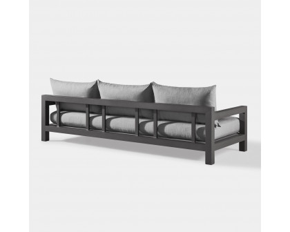 Harbour Pacific Aluminum 3 Seat Sofa - Aluminum Asteroid, Siesta Indigo, Batyline Silver