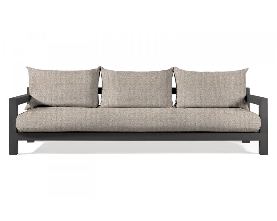 Harbour Pacific Aluminum 3 Seat Sofa - Aluminum Asteroid, Siesta Taupe