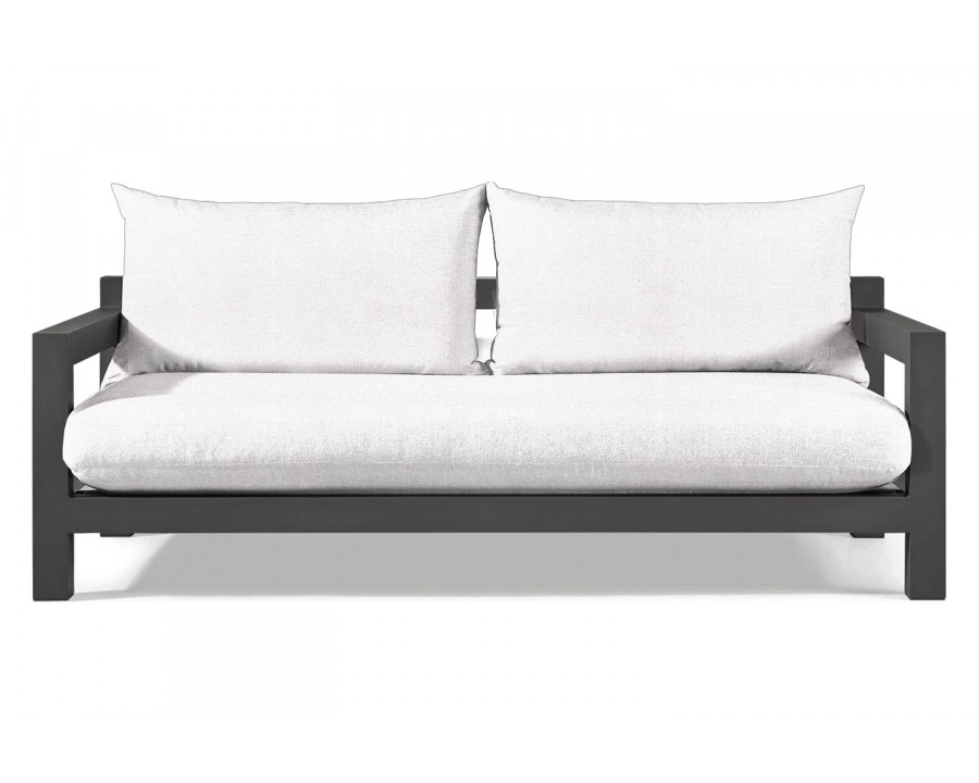 Harbour Pacific Aluminum 2 Seat Sofa - Aluminum Asteroid, Panama Blanco