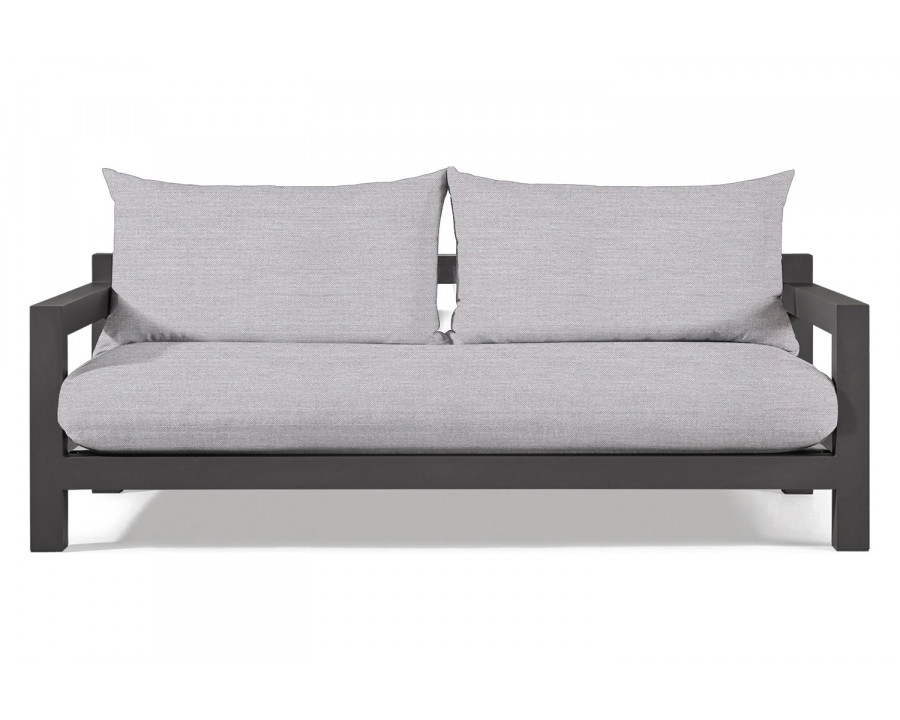 Harbour Pacific Aluminum 2 Seat Sofa - Aluminum Asteroid, Panama Cloud