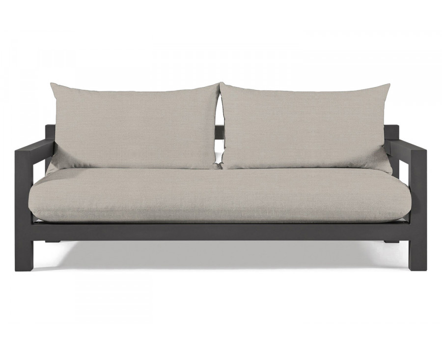 Harbour Pacific Aluminum 2 Seat Sofa - Aluminum Asteroid, Panama Marble