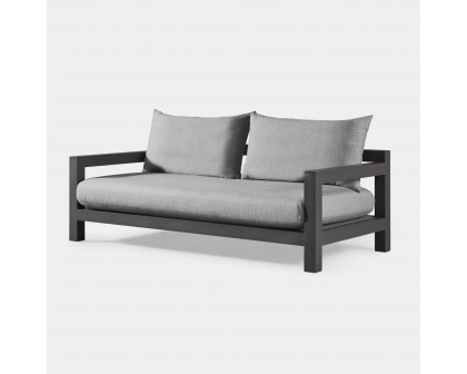 Harbour Pacific Aluminum 2 Seat Sofa - Aluminum Asteroid, Siesta Indigo, Batyline Silver