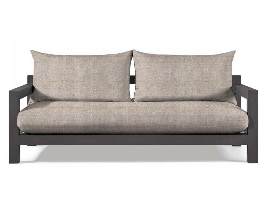 Harbour Pacific Aluminum 2 Seat Sofa - Aluminum Asteroid, Siesta Taupe