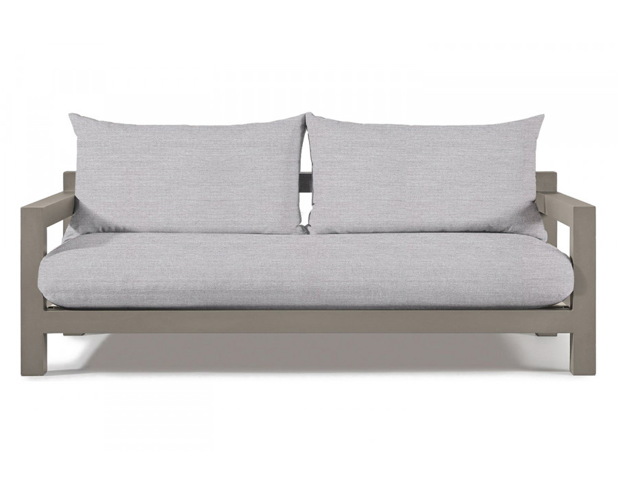 Harbour Pacific Aluminum 2 Seat Sofa - Aluminum Taupe, Panama Cloud