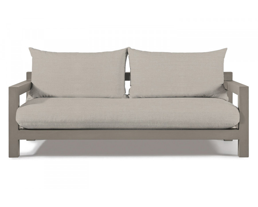 Harbour Pacific Aluminum 2 Seat Sofa - Aluminum Taupe, Panama Marble