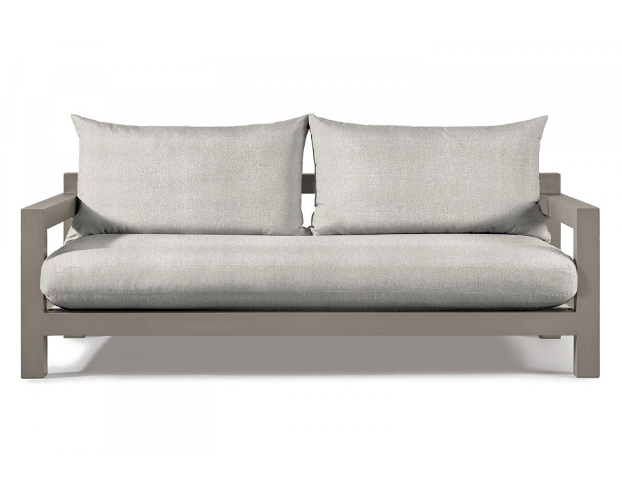 Harbour Pacific Aluminum 2 Seat Sofa - Aluminum Taupe, Riviera Ivory