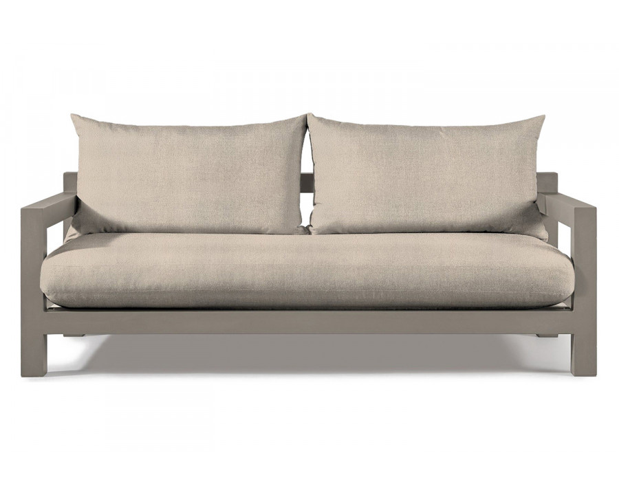 Harbour Pacific Aluminum 2 Seat Sofa - Aluminum Taupe, Riviera Sand