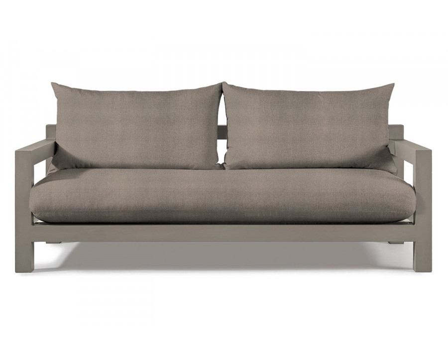 Harbour Pacific Aluminum 2 Seat Sofa - Aluminum Taupe, Riviera Stone