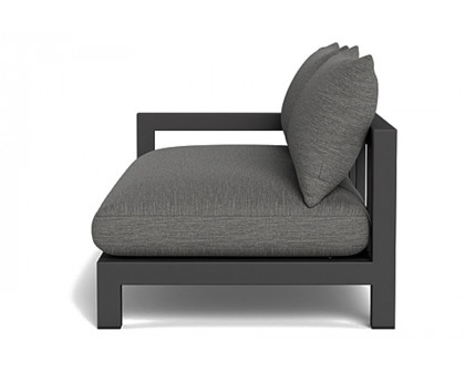 Harbour Pacific Aluminum 2 Seat 1 Arm - Aluminum Asteroid, Cast Slate