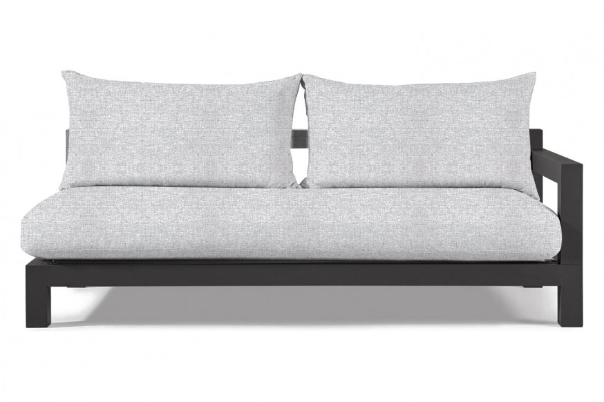 Harbour™ Pacific Aluminum 2 Seat 1 Arm - Aluminum Asteroid, Copacabana Sand