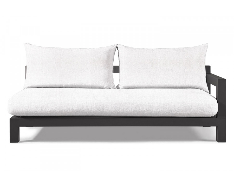 Harbour Pacific Aluminum 2 Seat 1 Arm - Aluminum Asteroid, Panama Blanco