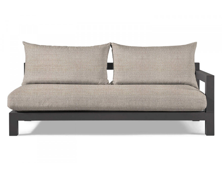 Harbour Pacific Aluminum 2 Seat 1 Arm - Aluminum Asteroid, Siesta Taupe