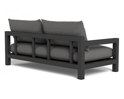 Harbour Pacific Aluminum 2 Seat 1 Arm - Aluminum Taupe, Copacabana Midnight