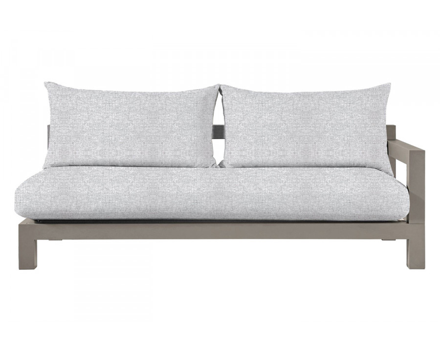 Harbour Pacific Aluminum 2 Seat 1 Arm - Aluminum Taupe, Copacabana Sand