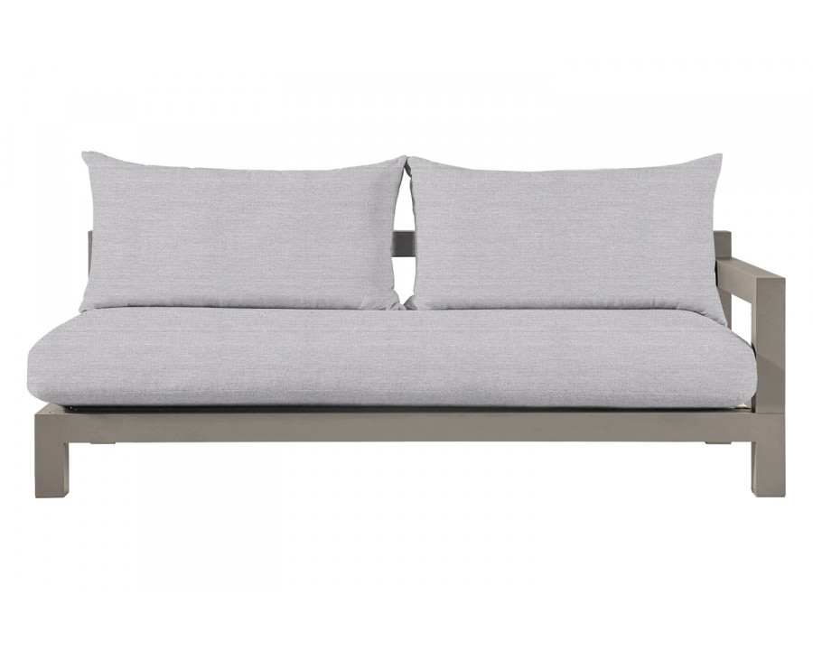 Harbour Pacific Aluminum 2 Seat 1 Arm - Aluminum Taupe, Panama Cloud