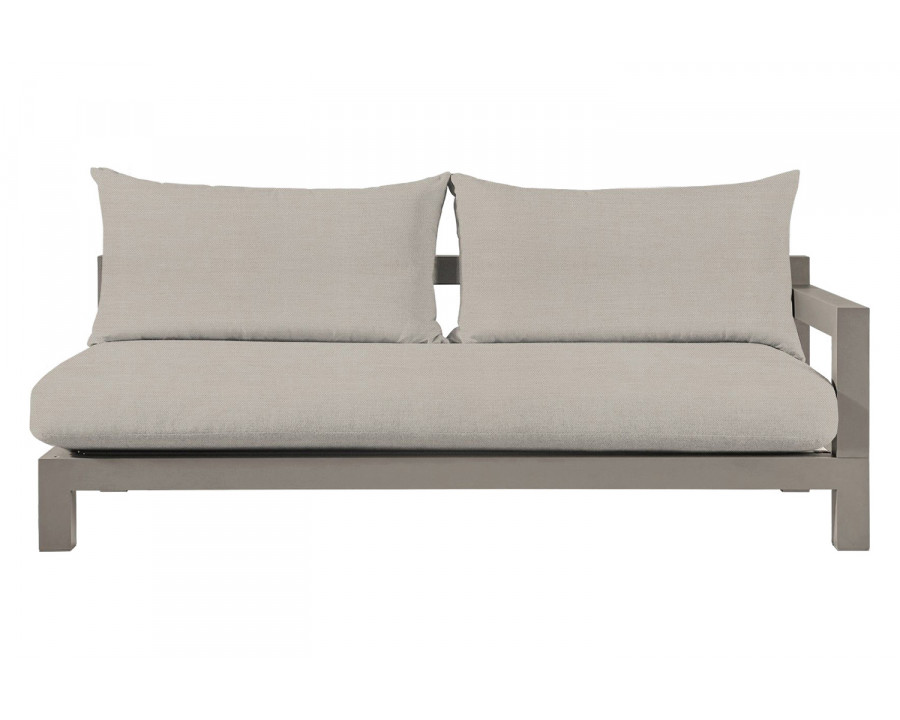 Harbour Pacific Aluminum 2 Seat 1 Arm - Aluminum Taupe, Panama Marble