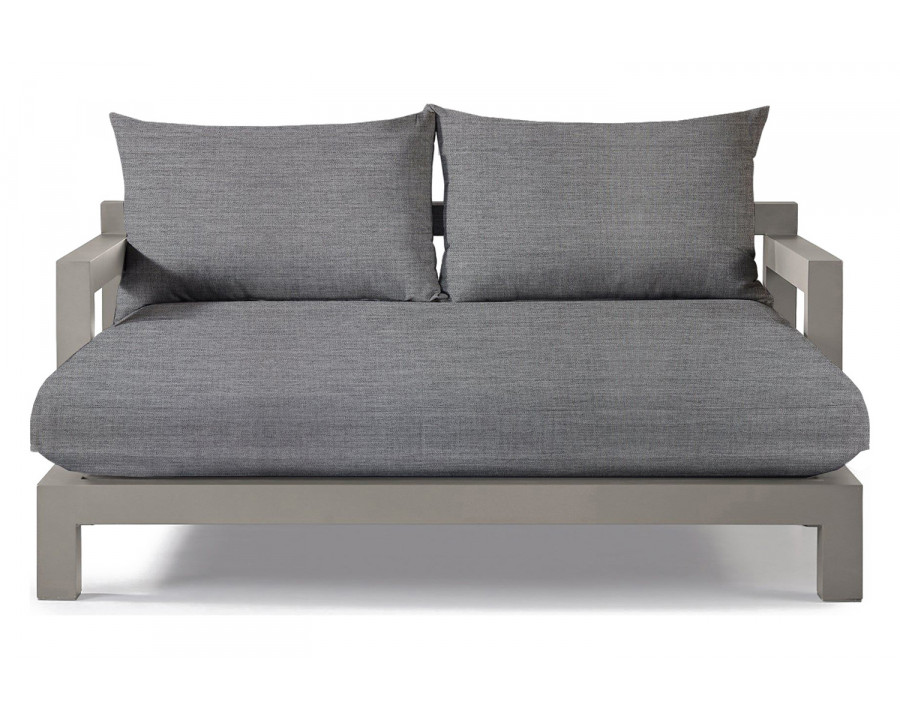 Harbour Pacific Aluminum Daybed - Aluminum Taupe, Lisos Piedra