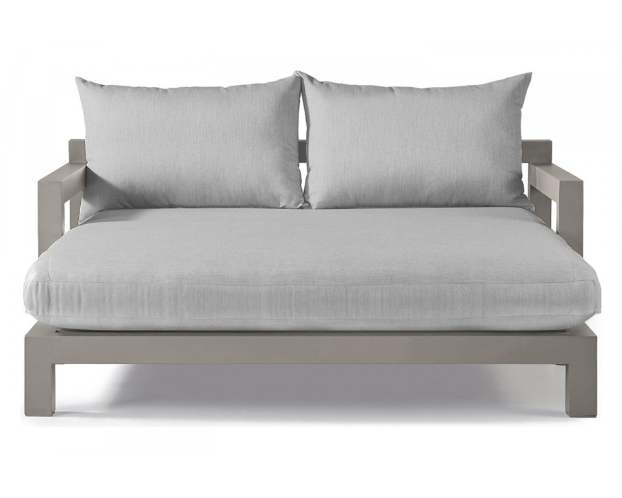 Harbour Pacific Aluminum Daybed - Aluminum Taupe, Cast Silver