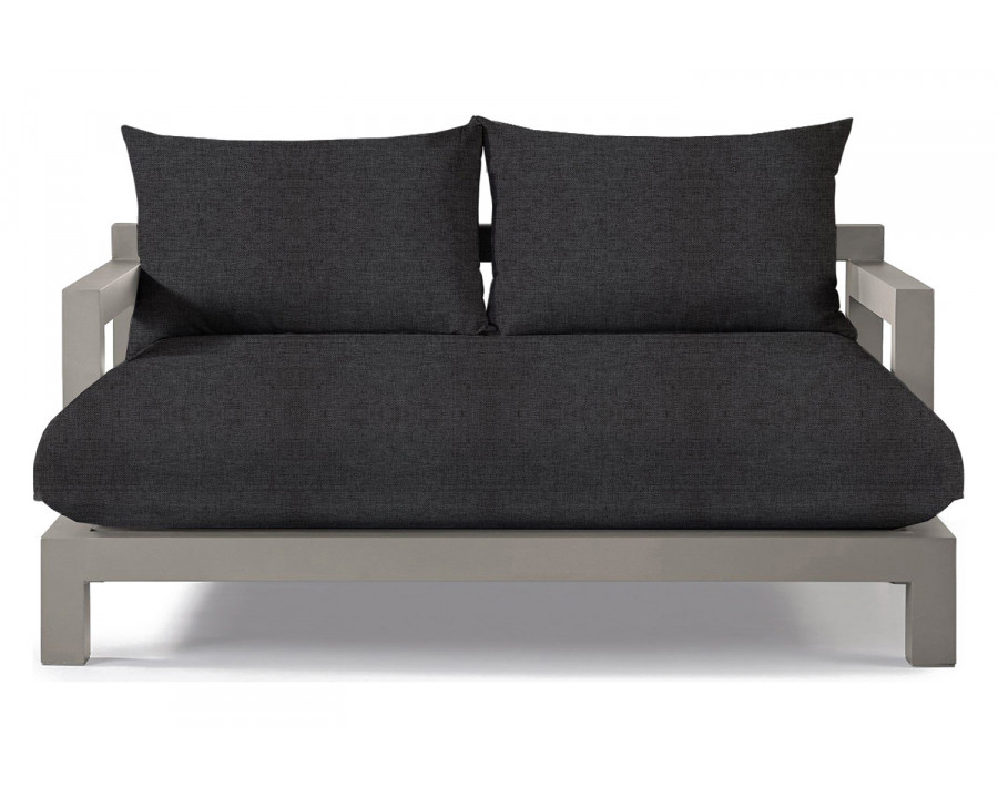 Harbour Pacific Aluminum Daybed - Aluminum Taupe, Copacabana Midnight