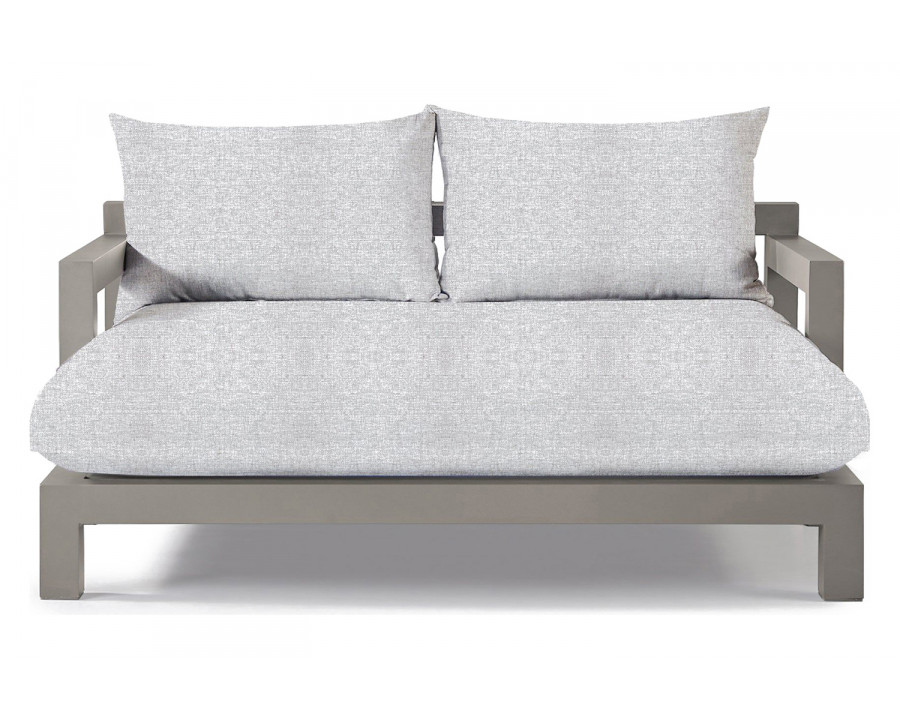 Harbour Pacific Aluminum Daybed - Aluminum Taupe, Copacabana Sand