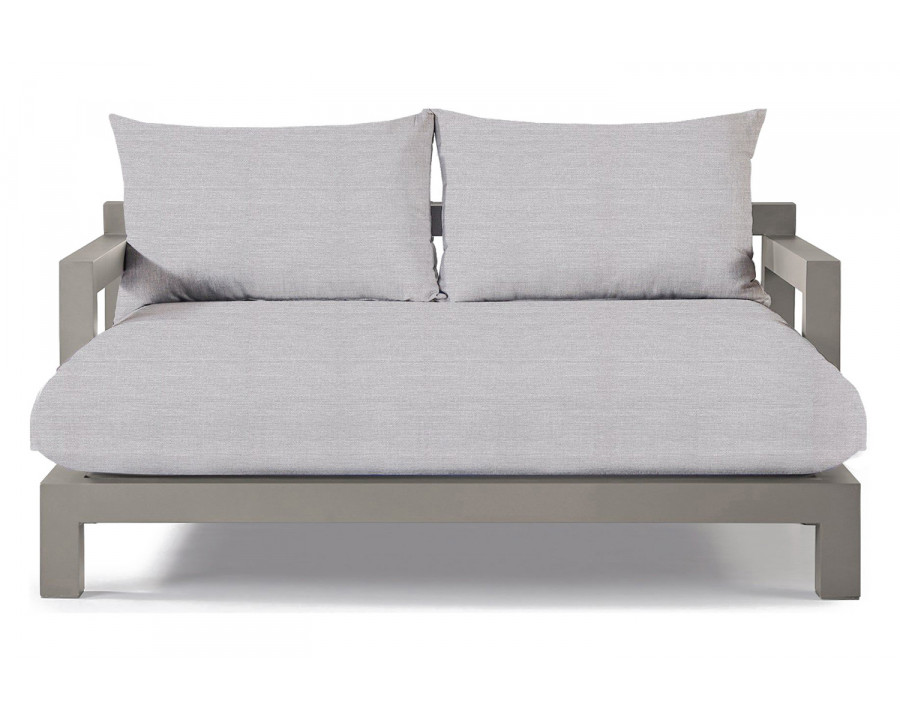 Harbour Pacific Aluminum Daybed - Aluminum Taupe, Panama Cloud